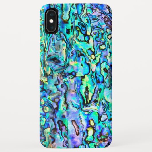 Faux Abalone Paua Shell Digital Pattern Case-Mate iPhone Case (Achterkant)