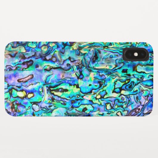 Faux Abalone Paua Shell Digital Pattern Case-Mate iPhone Case (Achterkant (horizontaal))