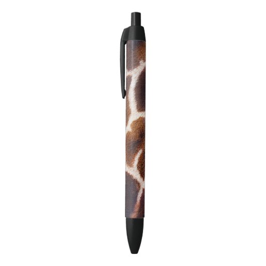 Faux Afrikaanse Giraffe Haar op zwarte schrijfpen Zwarte Inkt Pen (Top (Verticaal))
