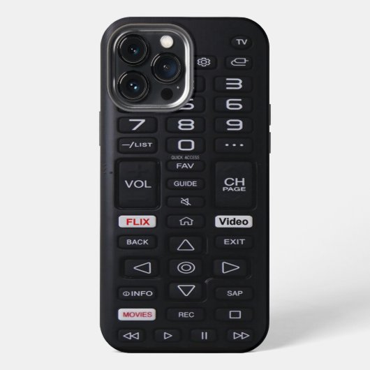 Faux afstandsbediening iPhone hoesje (Achterkant)