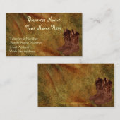 Faux Aged Leather Wrangler style X Visitekaartje (Voorkant / Achterkant)