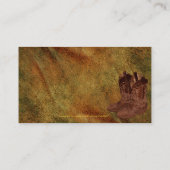 Faux Aged Leather Wrangler style X Visitekaartje (Achterkant)