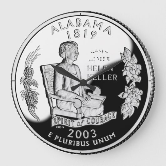 Faux Alabama State Quarter Spirit of Courage Grote Klok (Voorkant)