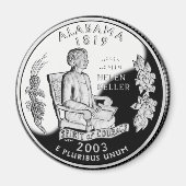 Faux Alabama State Quarter Spirit of Courage Magneet (Voorkant)