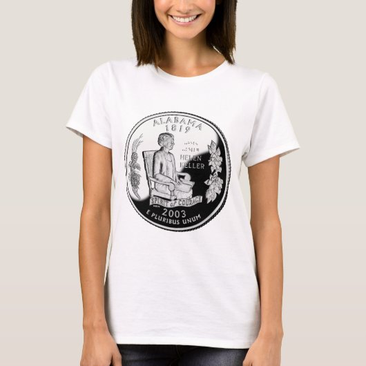 Faux Alabama State Quarter Spirit of Courage T-shirt (Voorkant)