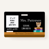 Faux-alkboard | BEER | Librarian Photo ID Badge (Voorkant)