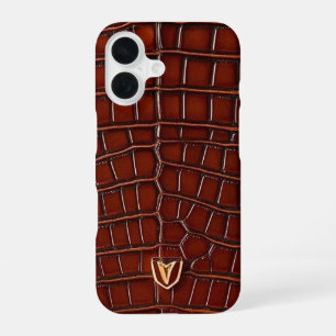 Faux Alligator afgedrukt op iPhone-hoesje iPhone 16 Hoesje