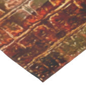 Faux Alligator Animal Skin Leather Red Brown Tafelkleed (Gekanteld)