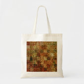 Faux Alligator Animal Skin Leather Red Brown Tote Bag (Voorkant)