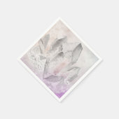 ** Faux Amethist Crystal Healing Energy Chakra Servetten (Hoek)