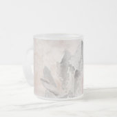 *~* Faux Amethyst Crystal Healing Crown Chakra Matglas Koffiemok (Voorkant links)