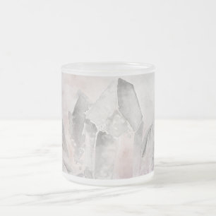 *~* Faux Amethyst Crystal Healing Crown Chakra Matglas Koffiemok