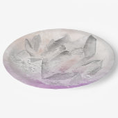 *~* Faux Amethyst Crystal Healing Energy Chakra Papieren Bordje (Gekanteld)
