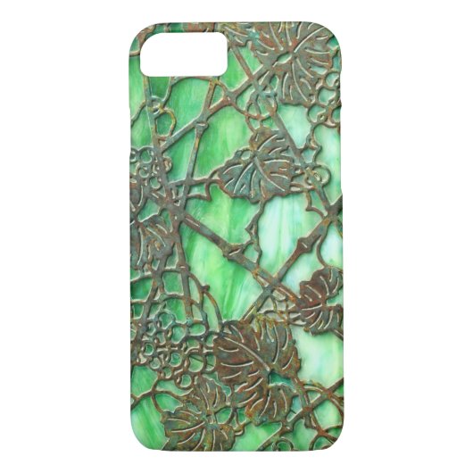 Faux Antiek Glas in lood Grapevine Case-Mate iPhone Case (Achterkant)