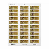 Faux Antiek Goud Victoriaans Steampunk Wedding v2 Etiket (Full Sheet)