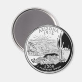 Faux Arizona State Quarter Grand Canyon State Magneet (Voorkant / Achterkant)