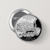 Faux Arizona State Quarter Grand Canyon State Ronde Button 5,7 Cm (Voorkant /achterkant)
