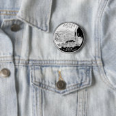 Faux Arizona State Quarter Grand Canyon State Ronde Button 5,7 Cm (In situ)