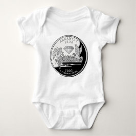 Faux Arkansas State Quarter Crater of Diamonds Romper