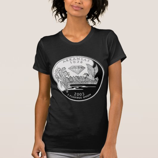 Faux Arkansas State Quarter Crater of Diamonds T-shirt (Voorkant)