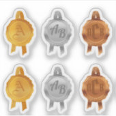 Faux Award / Certificaat Seal Ribbons (InitMetAsso Sticker (Voorkant)