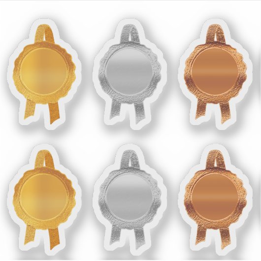 Faux Award / Certificaat Seal Ribbons (PLmetalAsso Sticker (Voorkant)