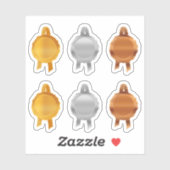 Faux Award / Certificaat Seal Ribbons (PLmetalAsso Sticker (Vel)