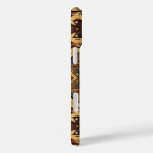 Faux Aztec wood grain Case-Mate iPhone Case (Achterkant / Rechts)