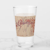 Faux Bamboe Originele Art Glas Tumbler (Achterkant)