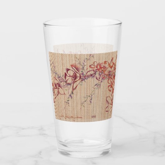 Faux Bamboe Originele Art Glas Tumbler (Voorkant)
