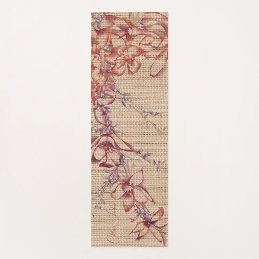 Faux Bamboo Originele Kunst Yoga Mat (Voorkant)