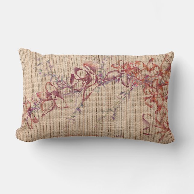 Faux Bamboo Originele Kunst Yoga Mat Kussen (Voorkant)