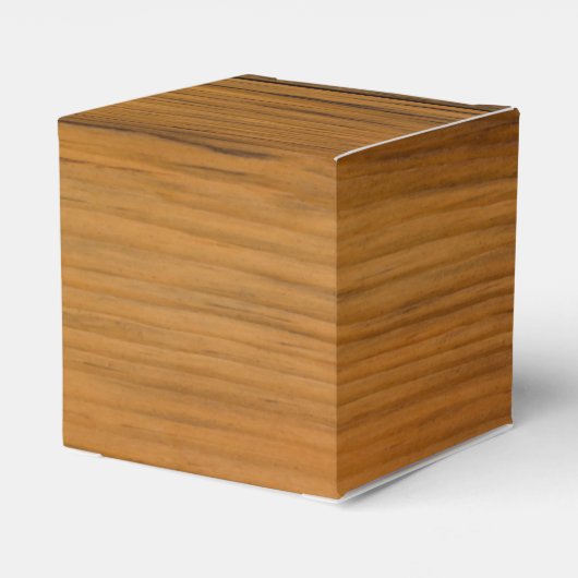 Faux Barn Wood Daisy en Hoefijzer Western huwelijk Bedankdoosjes (Achterkant)