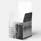 Faux Barn Wood Rustic Cowboy Boots Western bruilof Bedankdoosjes (Geopend)