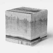 Faux Barn Wood Rustic Cowboy Boots Western bruilof Bedankdoosjes (Achterkant)