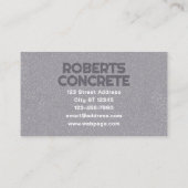 Faux betonnen textuur oppervlak vet Visitekaartje (Achterkant)