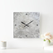 Faux betonnen wandklok (Huis)