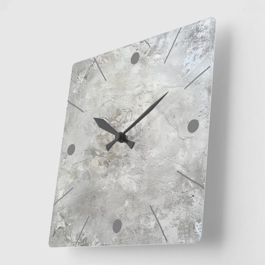 Faux betonnen wandklok (Hoek)