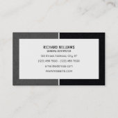 Faux betontextuur lijst visitekaartje (Achterkant)