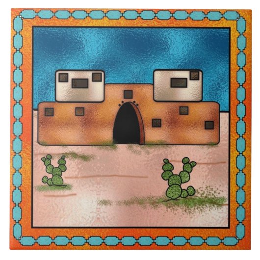 Faux bevlekt tegeltje (Voorkant)