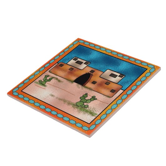 Faux bevlekt tegeltje (Zijkant)