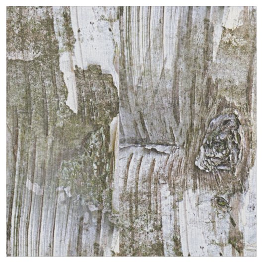 Faux Birch Tree Bark Texture Kijk Pattern Stof (Close Up)
