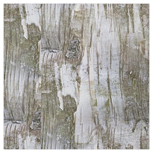 Faux Birch Tree Bark Texture Kijk Pattern Stof (Swatch)