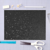 Faux Black Bokeh Glitter Foto Tissuepapier (Craft)