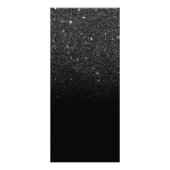 Faux black glitter ombre white make keup price lis reclamekaart (Achterkant)