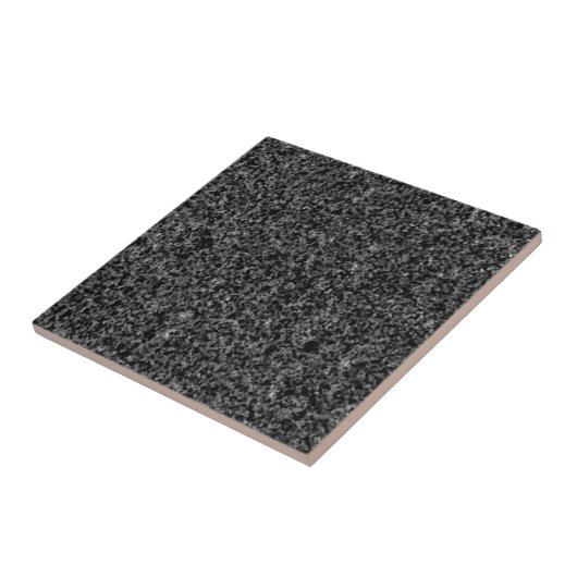 Faux Black/Grey Granite Field Background Tile Tegeltje (Zijkant)