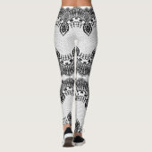 Faux Black Lace Fishnet Leggings - Kies kleur (Achterkant)