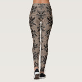 Faux Black Lace Fishnet-Leggings Leggings (Achterkant)