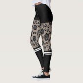 Faux Black Lace Fishnet Leggings Short & Sokken (Links)