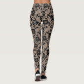 Faux Black Lace Leggings (Achterkant)